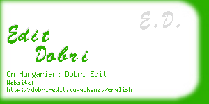 edit dobri business card